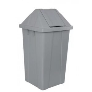 Lixeira 60l Quad.vai E Vem Branca Jsn