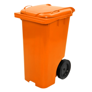 Lixeira 240l Container Laranja Jsn